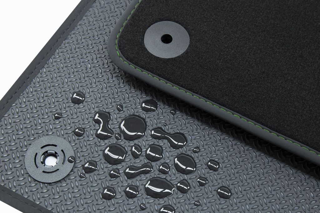 Allwetter Fußmatten passend für Skoda Octavia 3 III ab Bj. 2013-2020, Naht:Grün