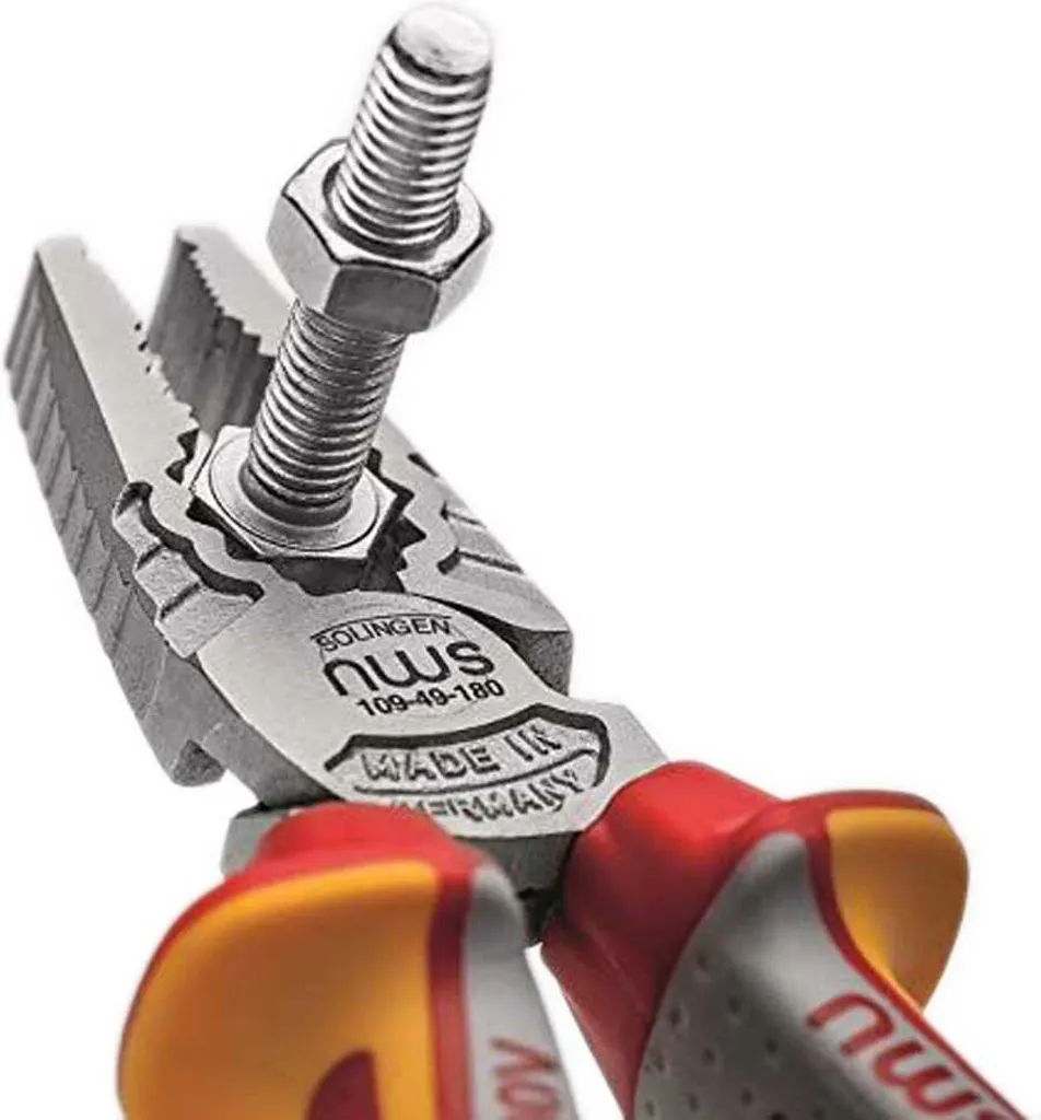 Pinza Combinata NWS 180mm CombiMax VDE | Qualità Solingen Originale - 18