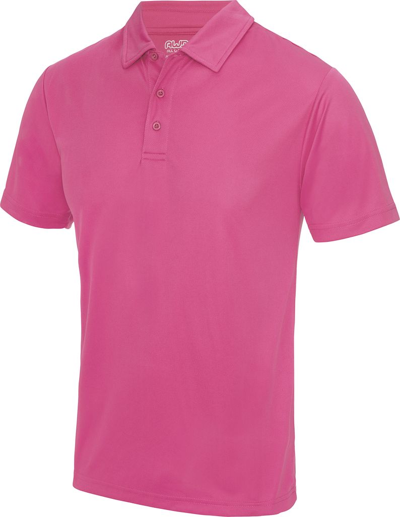 AWDis Just Cool Herren Polo-Shirt Sports RW691 (3XL) (Hot Pink)