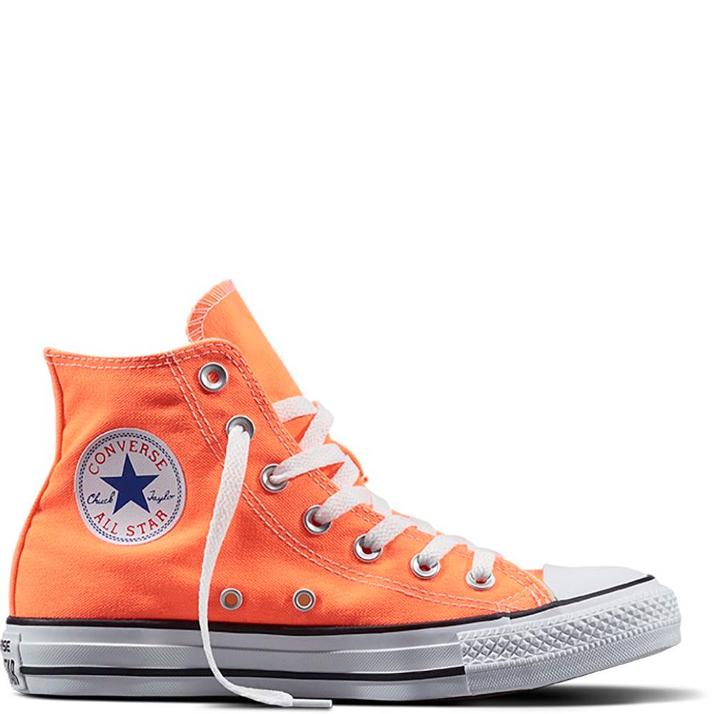 Converse Chuck Taylor All Star High HYPER ORANGE Neon Seasonal Fresh Colors 155739C Größe 4 UK · 36.5 EU · 23 cm