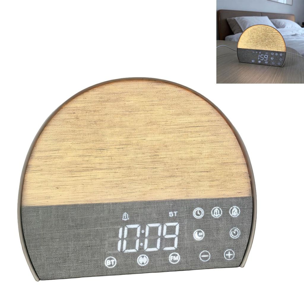 Textil Wake-Up Wecker, Wake-up Light mit LED Licht, Zwei Produktbild 