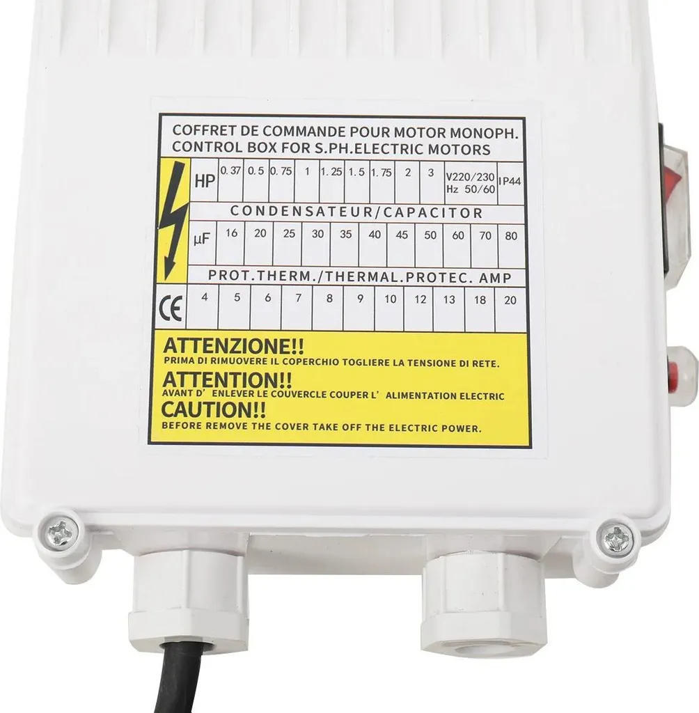Boîtier de pompe de puits 750W contre la surchauffe moteur industrielle - 6