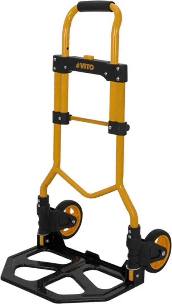 Diable de Manutention Pliant VITO 80kg - Chariot à Roues Réglable