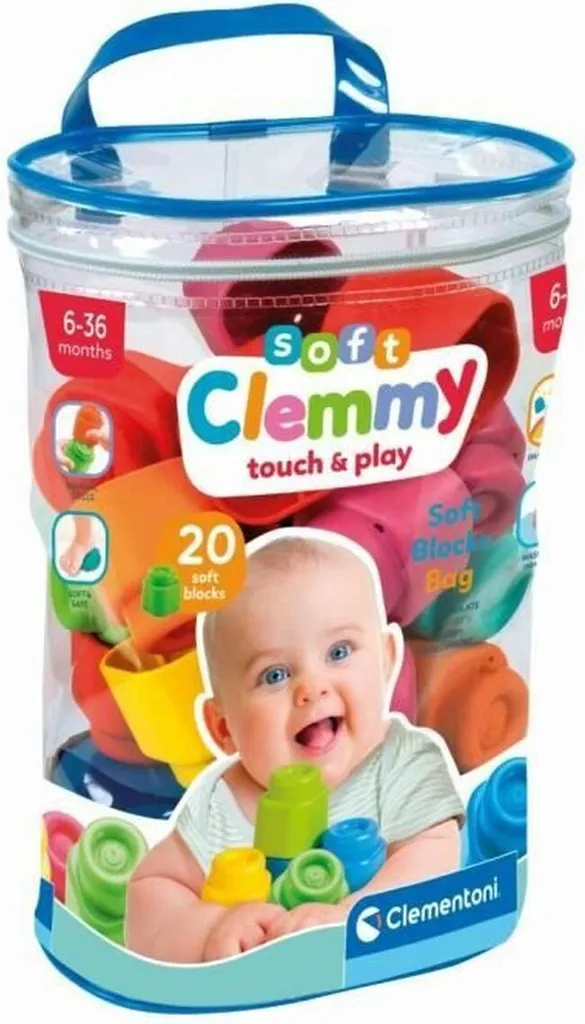 Set de construction Clementoni 20 pièces - Premier jeu d'éveil créatif
