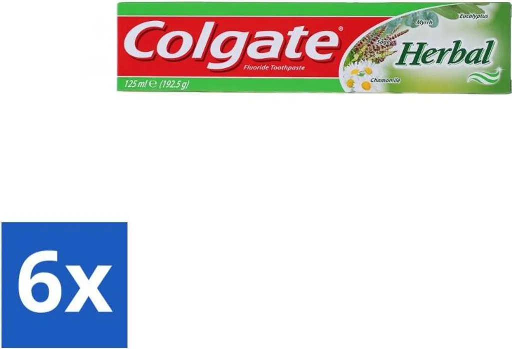 Stock 6x Colgate Erbe Dentifricio 125ml - Il Prezzo più Basso Online