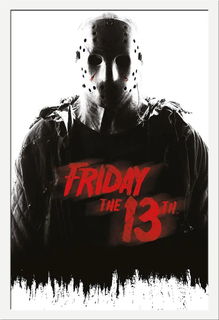 Friday the 13th Maxi Poster + Cornice Bianco Shinsuke Jason Lives