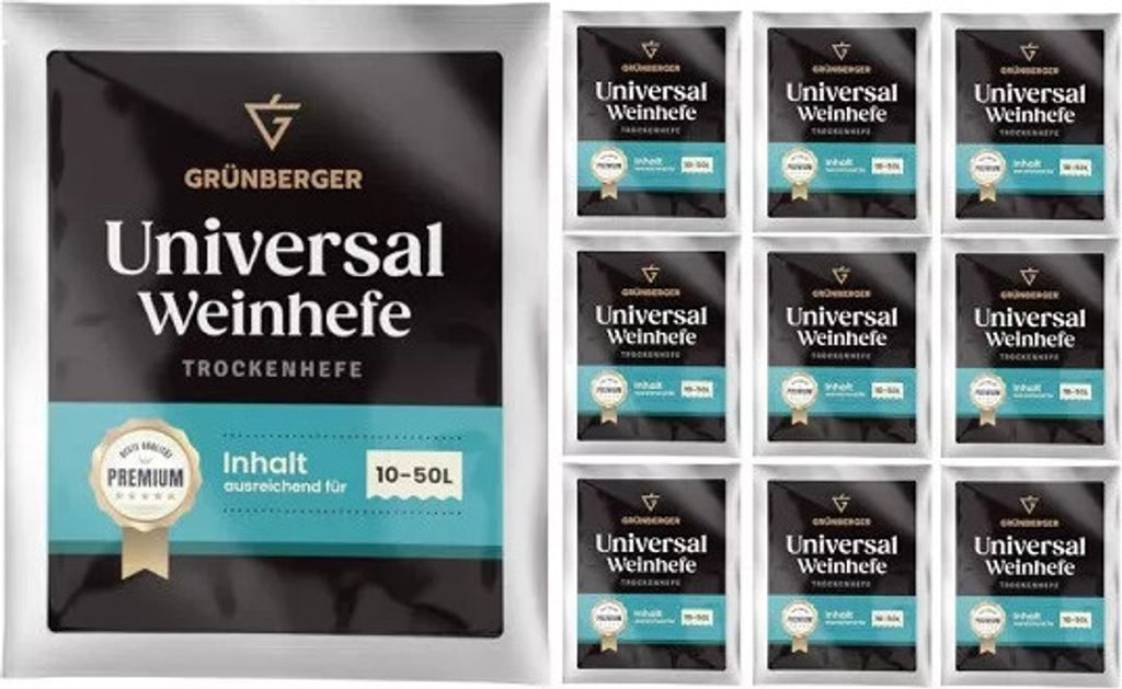Grünberger Universal Drożdże winne Drożdże suszone na 10-50 Zdjęcie produktu 