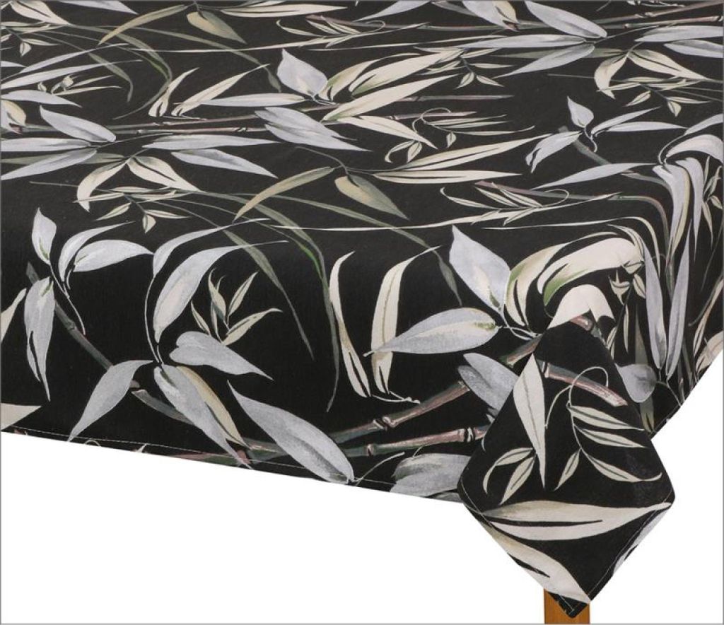 EMA Tischtuch - 120x140 cm - Schwarz,Grau