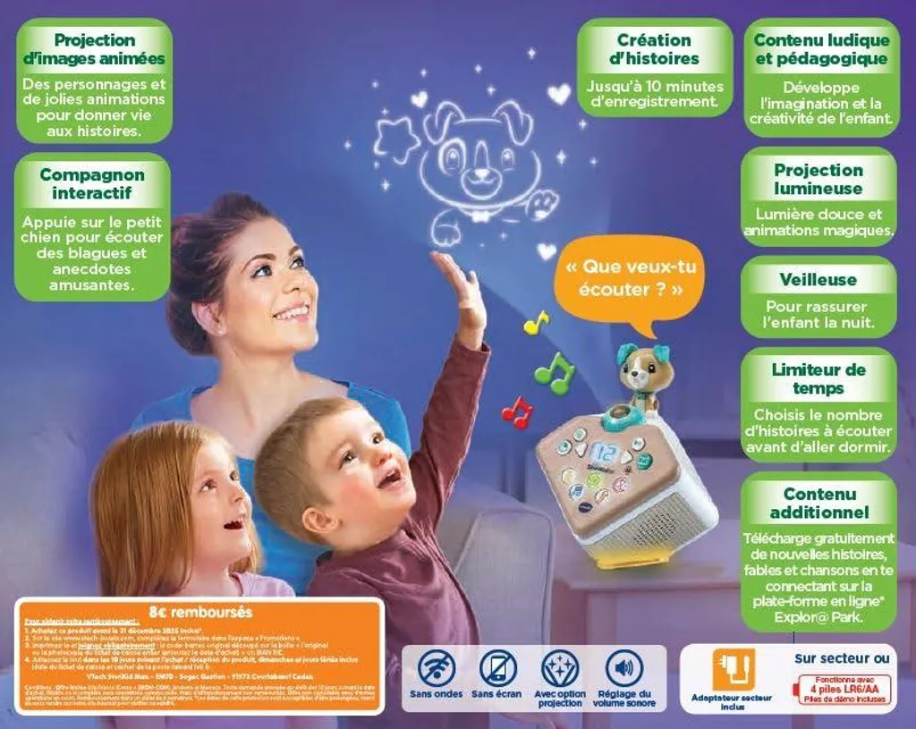Jouet Interactif Enfant Vtech Aphegese Paramythion Idéal Éveil Ludique