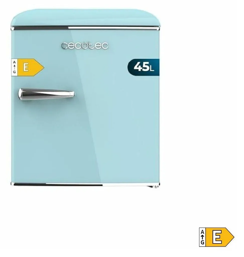 Mini frigo de bureau ou chambre bleu rétro 45L - Silencieux et compact