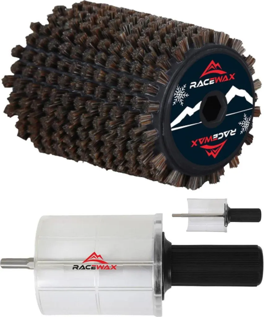 RaceWax Roto Brush Horsehair Set Spazzola rotore base 120mm Rotobrush SpeedStick