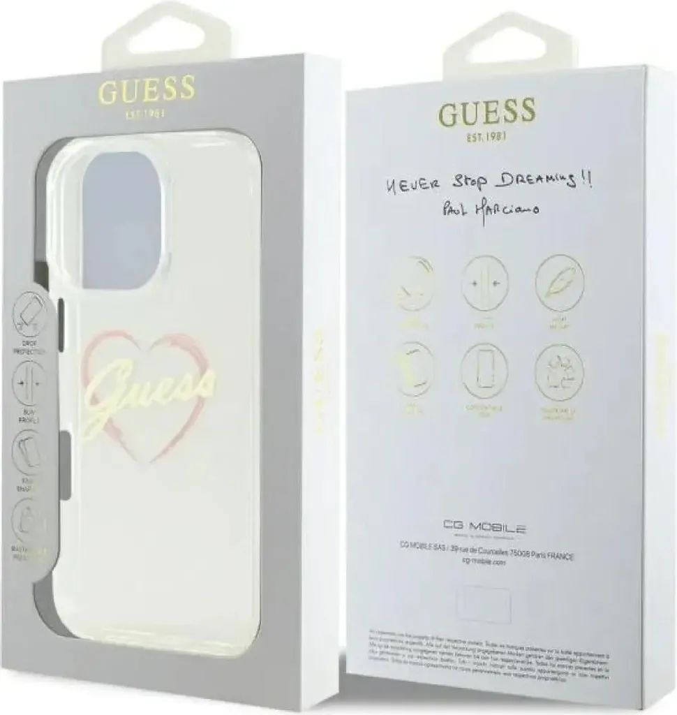 GUESS GUHMP16LPSAPSMED COVER per iPhone 16 Pro, Oro