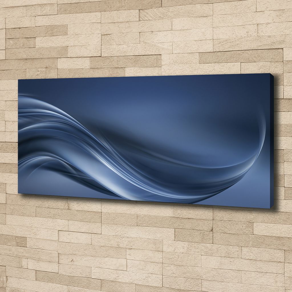 Tulup Leinwandbild - 125x50 cm - Wandkunst - Drucke auf Leinwand - Leinwanddruck - Sonstige - Grau - Graue Welle