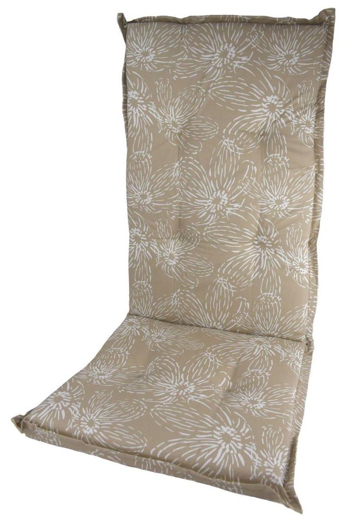 Gartenstuhl-Sitzpolster 117 x 49 x 6 cm Steg & 6-Punkt-Steppung