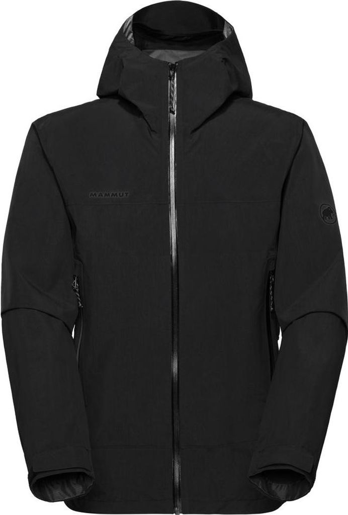 Crag HS Hooded Jacket Men - leichte Hardshell für anspruchsvolle Bergtouren - Mammut, Farbe:black, Größe:3XL