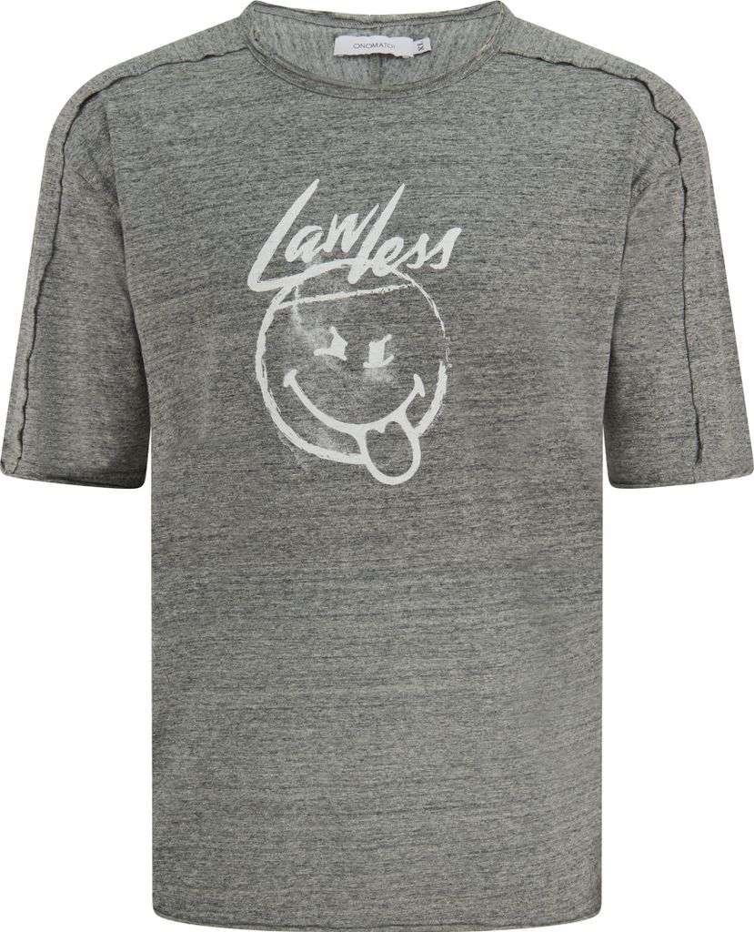 Smiley World Lawless Herren T-Shirt Erwachsene Kurzarmshirt , Größe Herren:M