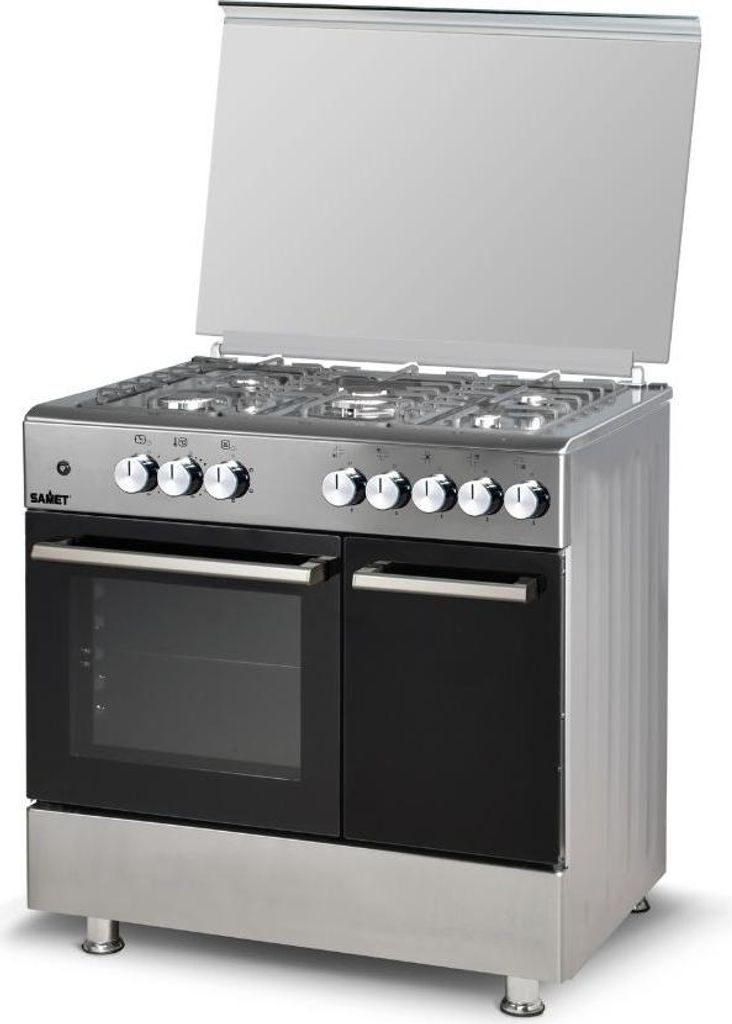 Cucina a gas 5 fuochi e forno elettrico Samet Ermete colore Immagine del prodotto 