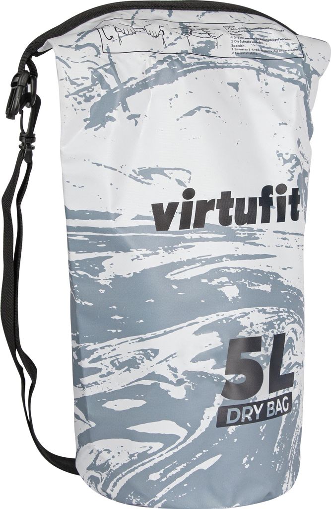 VirtuFit Dry Bag 5 L wasserdichte Tasche mit Rollverschluss