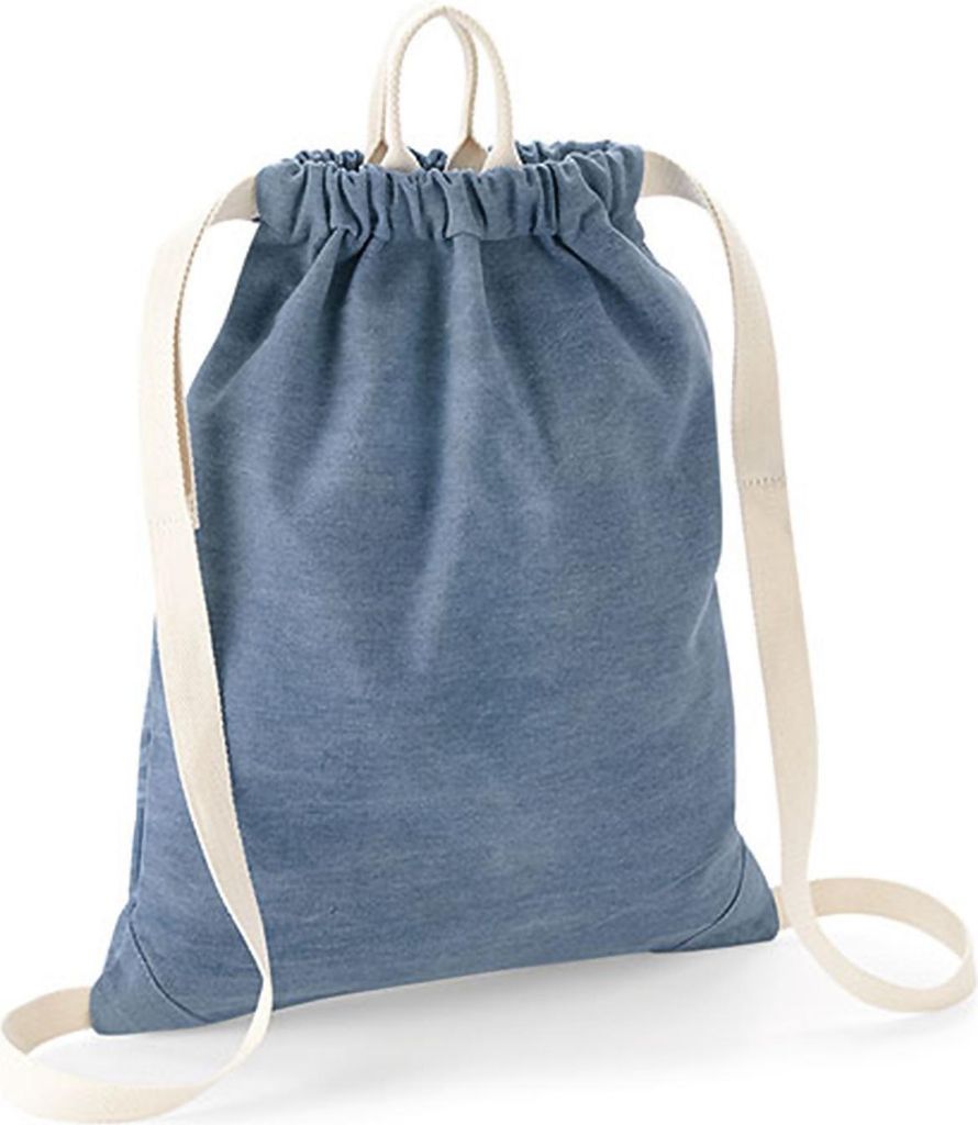 BagBase BG642 | Borsa da palestra Denim Gymsac - 46 x 37 cm Immagine del prodotto 