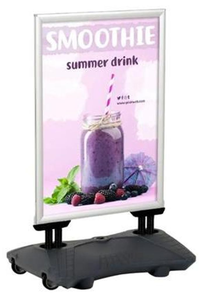 Ständer A, A1, für Poster, 59,4 x 84,1 cm, mit wasserbefüllbarem Sockel, COLOP RC8181E