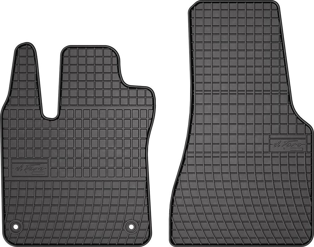 2014-2020 Smart ForTwo dywaniki gumowe czarne 2 szt Zdjęcie produktu 