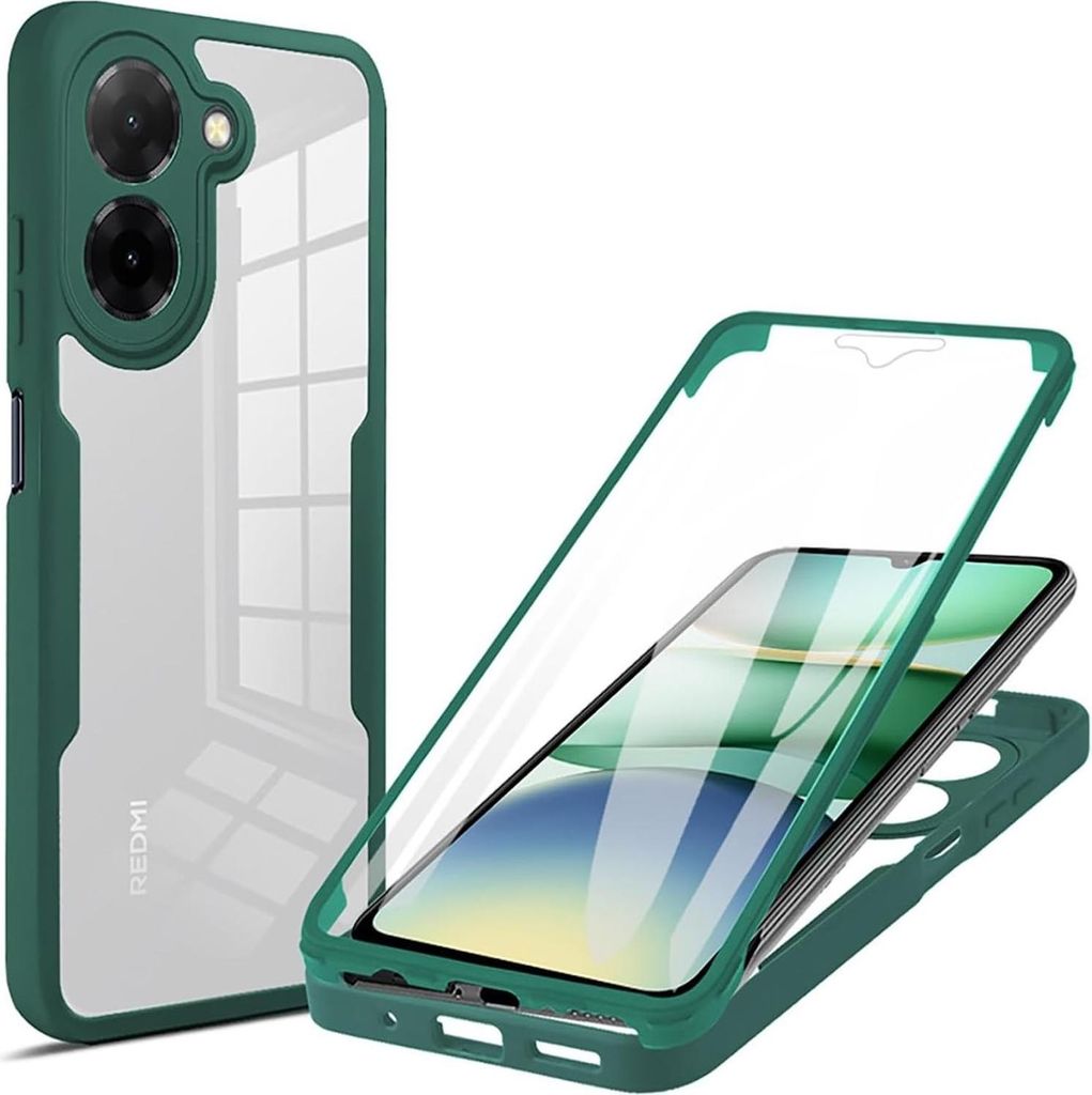 A phone case and its components are displayed against a white background.