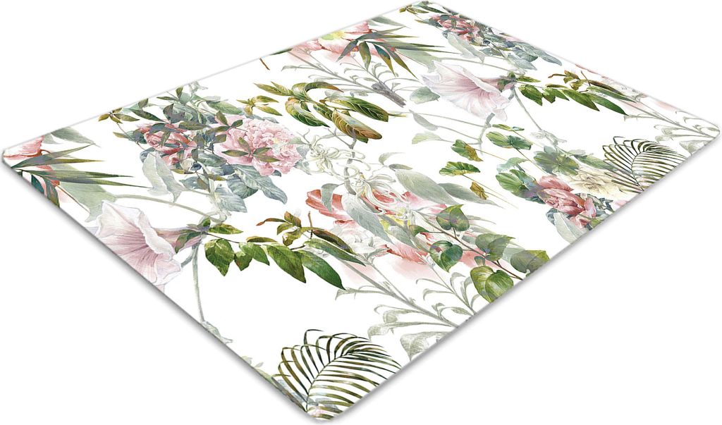 Stuhlunterlage Bürostuhlunterlage 120 cm x 90 cm Bodenmatte Bürostuhlunterlage - Zarte Blume