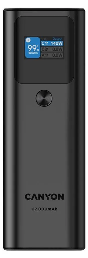 Batterie externe CANYON PB-2010 27000mAh 140W PD3.1 USB-C Grise