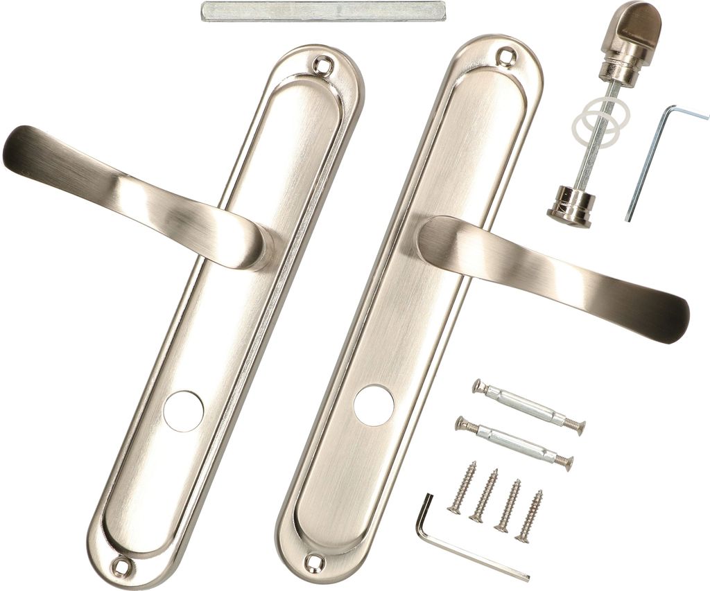 KOTARBAU Türgriff Satin Nickel Türdrücker 72 mm WC-Ausführung