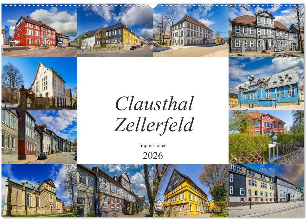 Clausthal Zellerfeld Impressionen (Wandkalender 2026 DIN A2 quer), CALVENDO Monatskalender