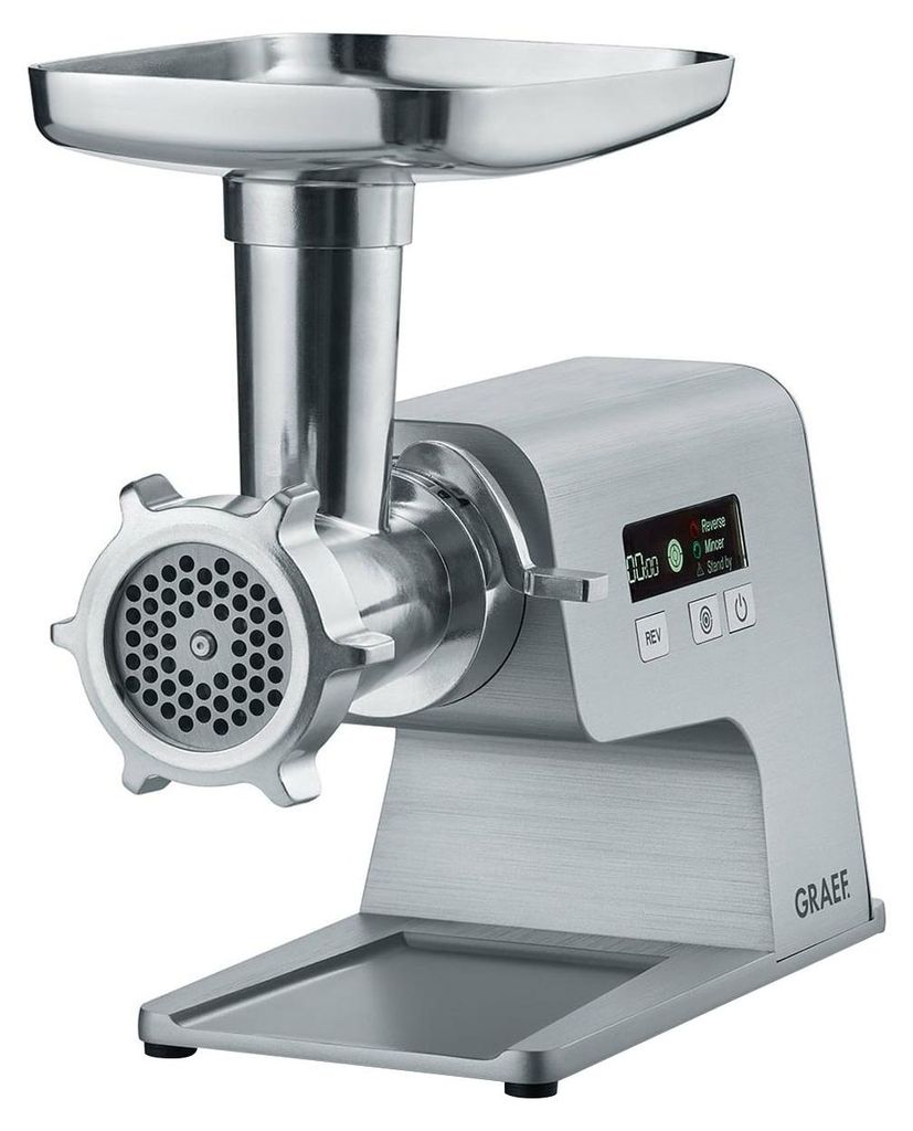 Graef FW 500, 400 W, Silber, 8 mm, 2,5 kg/min, Edelstahl, Produktbild 