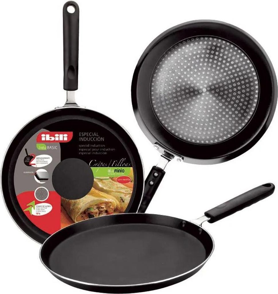 Ibili Indubasic 20 Cm Crêpe Pan Argento Argento Taglia Immagine del prodotto 