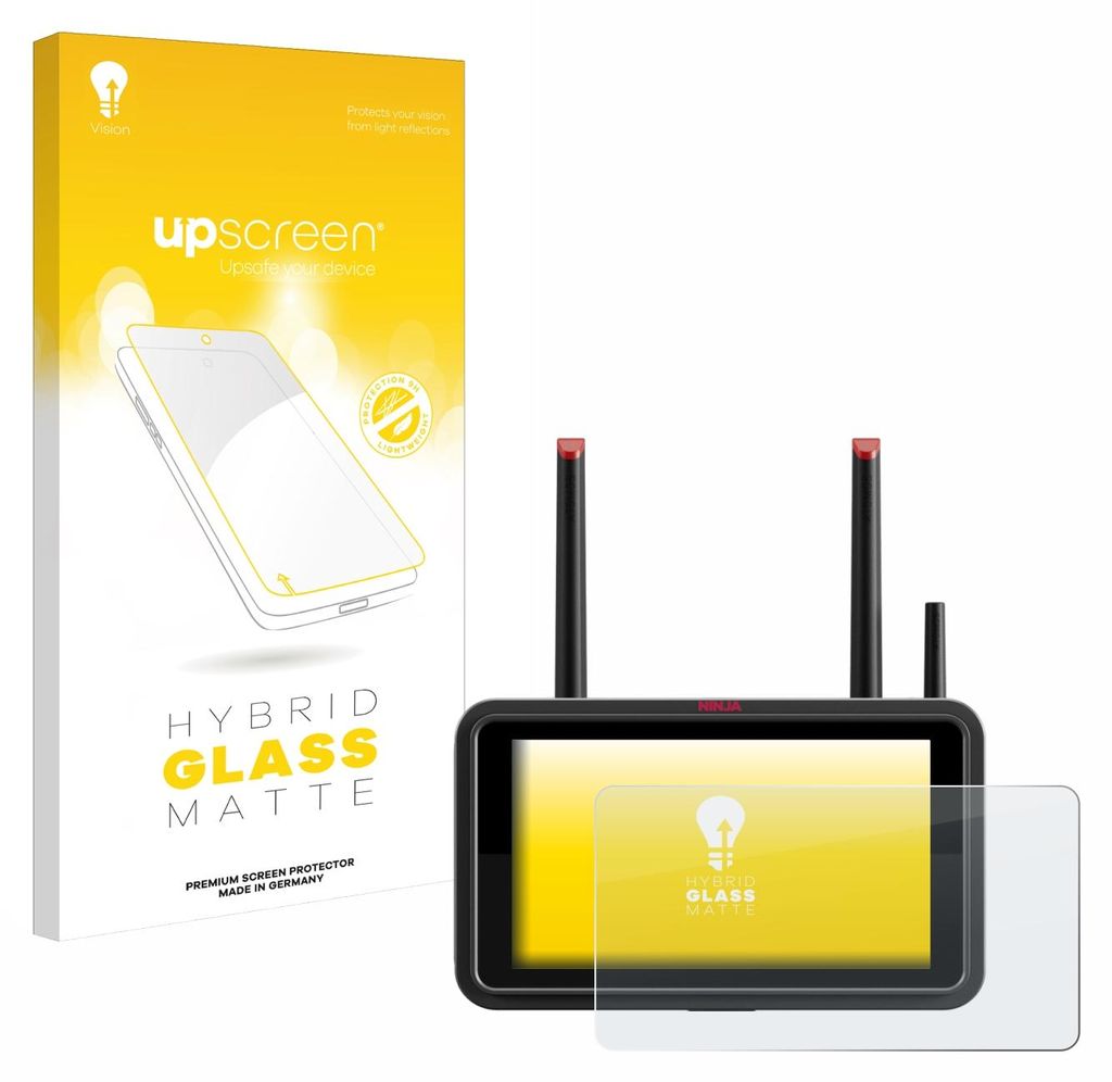 upscreen Entspiegelungs Schutzglas für Atomos Ninja TX Schutzfolie Panzer Folie Glas Display Schutz matt