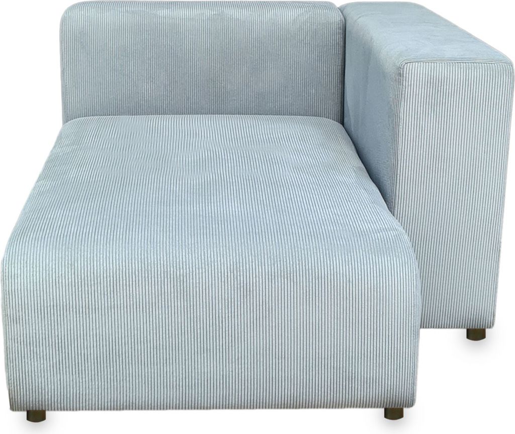 Sofa-Modul ‘Suldal’ Longchair mit Armlehne 153 x 109 x 68 cm Cord Hellblau