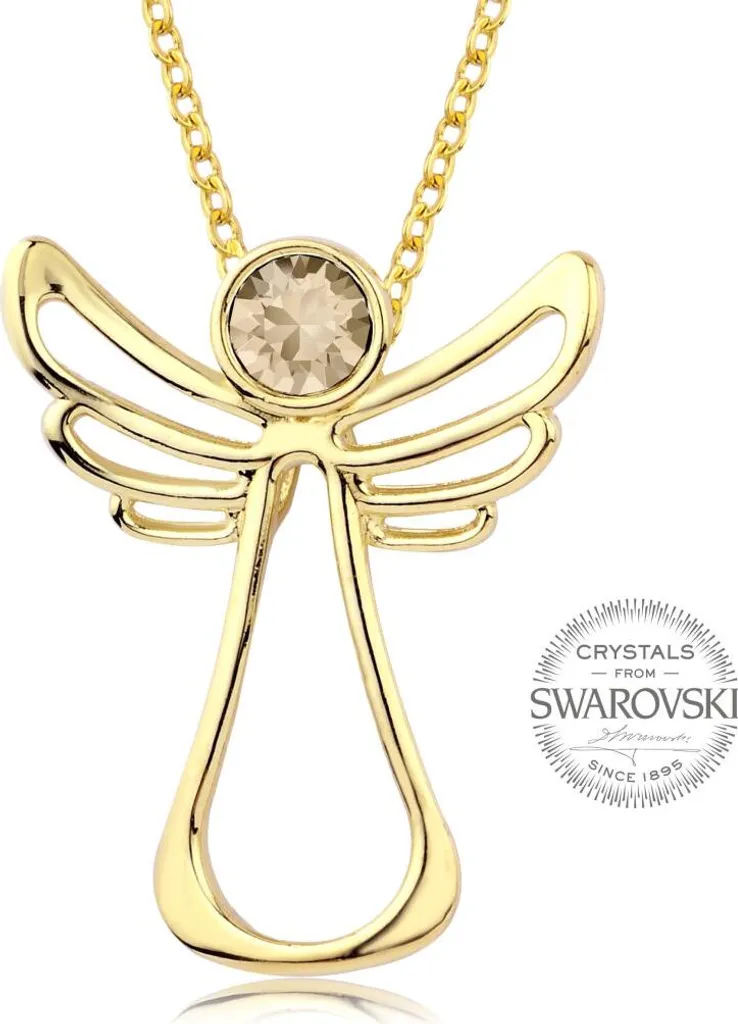 Collana Protezione Angelo Custode Cristallo - Regalo Mamma e Bambina