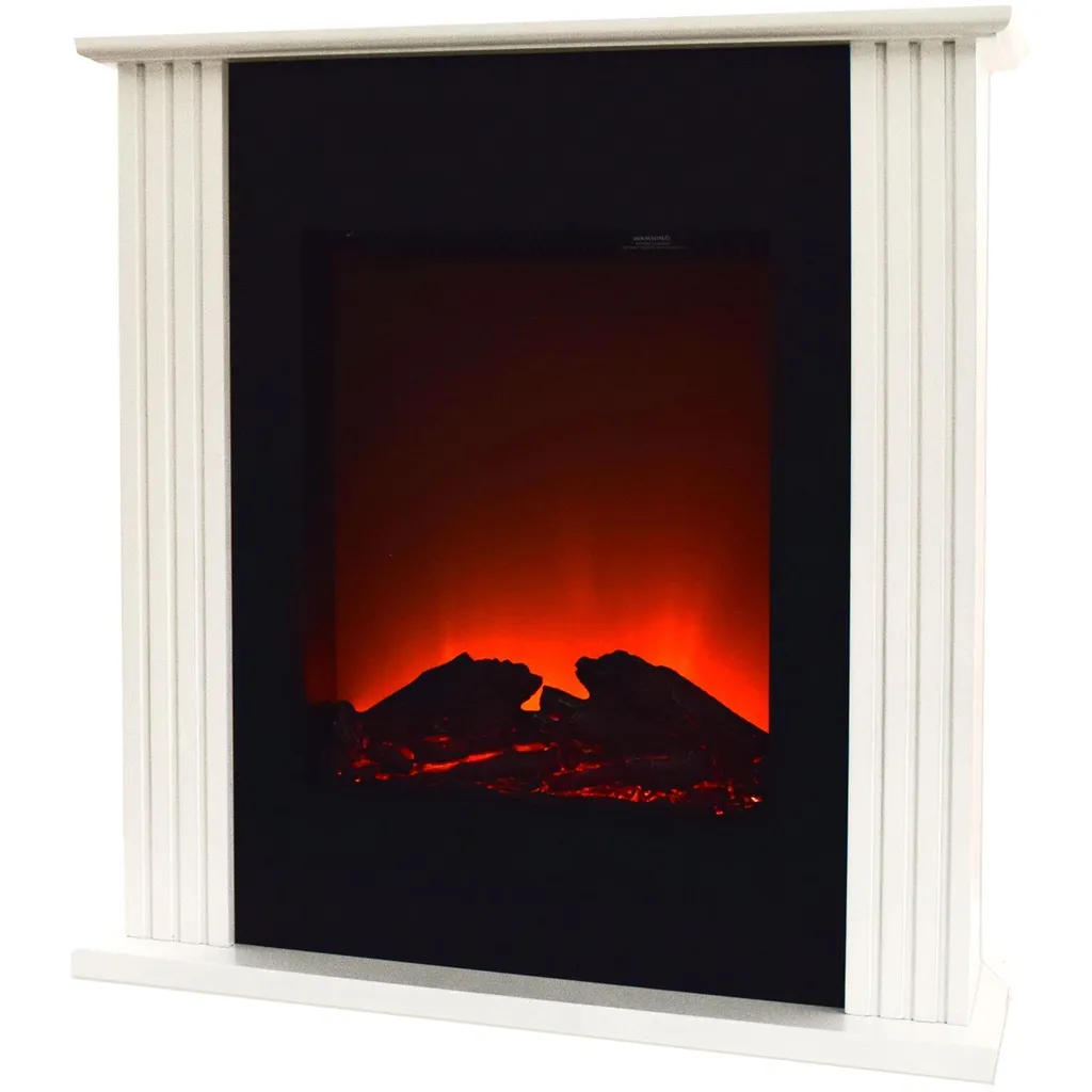 Cheminée Électrique Syntrox 2000W avec Effet Flamme LED et Finition Orme