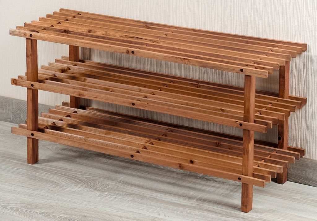KESPER Botník S Tromi Policami 77 X 40 X 26 cm Tmavý 69733 Obrázok produktu 