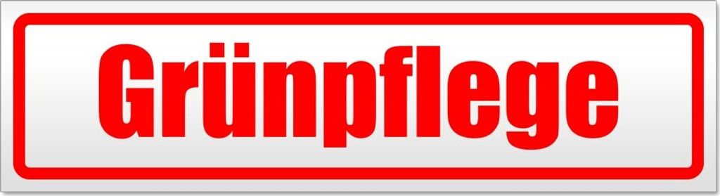 Grünpflege Magnetschild Schild magnetisch