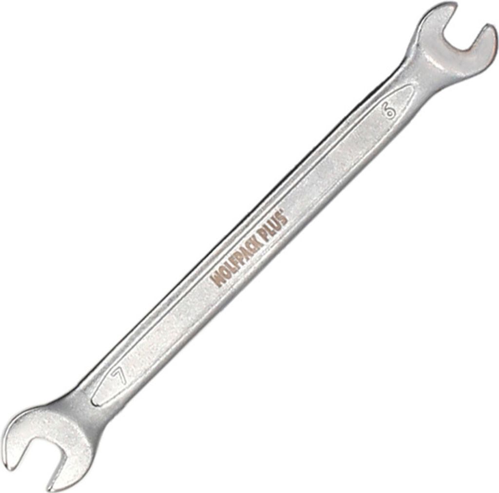 Fester Schlüssel Plus Chrom-Vanadium-Stahl 6x7 DIN 3110. Produktbild 