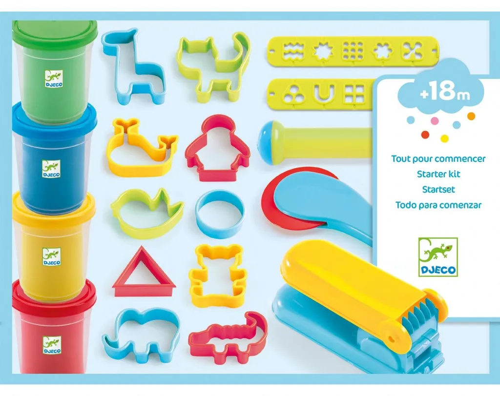 Pâte à Modeler Djeco : Activité Manuelle Éducative Couleurs de Base - 2