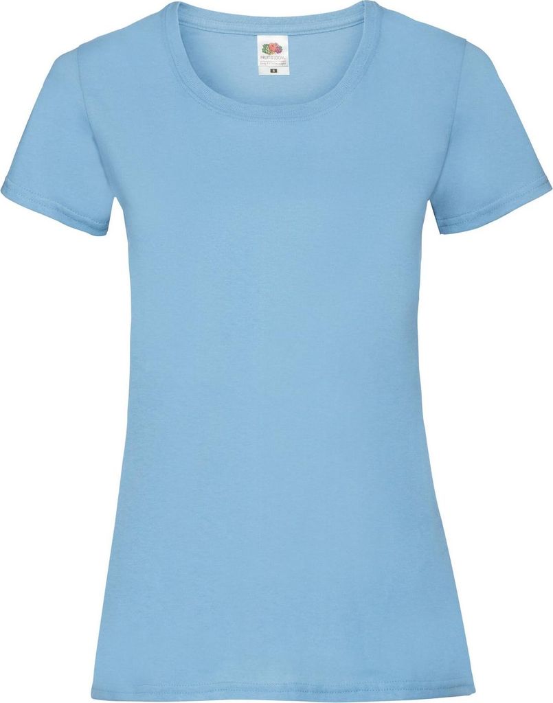 Fruit of the Loom - "Valueweight" T-Shirt für Damen LT2232 (L) (Himmelblau)