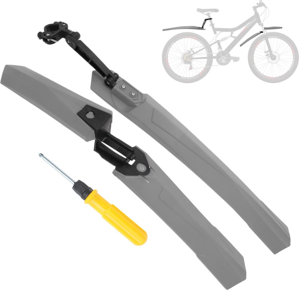 Fahrrad Schutzbleche Set Fahrrad Radfahren Reifen Vorne Hinten Schmutz schützer Radfahren Fahrrad Schutzblech mit Werkzeug Verlängern Schutzblech...