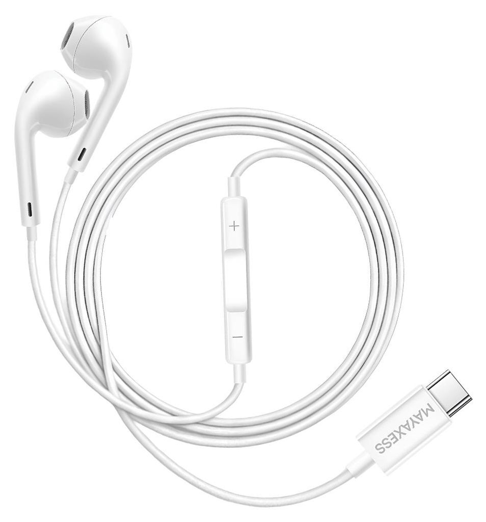 Mayaxess, USB-C Kopfhörer mit Mikro für Honor Magic 7 Pro, Weiß