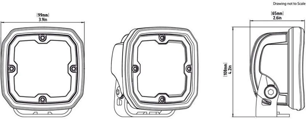 D4 Light Pod Haute Intensité DataDim - Étanchéité IP67 et Anti-Vibration - 3