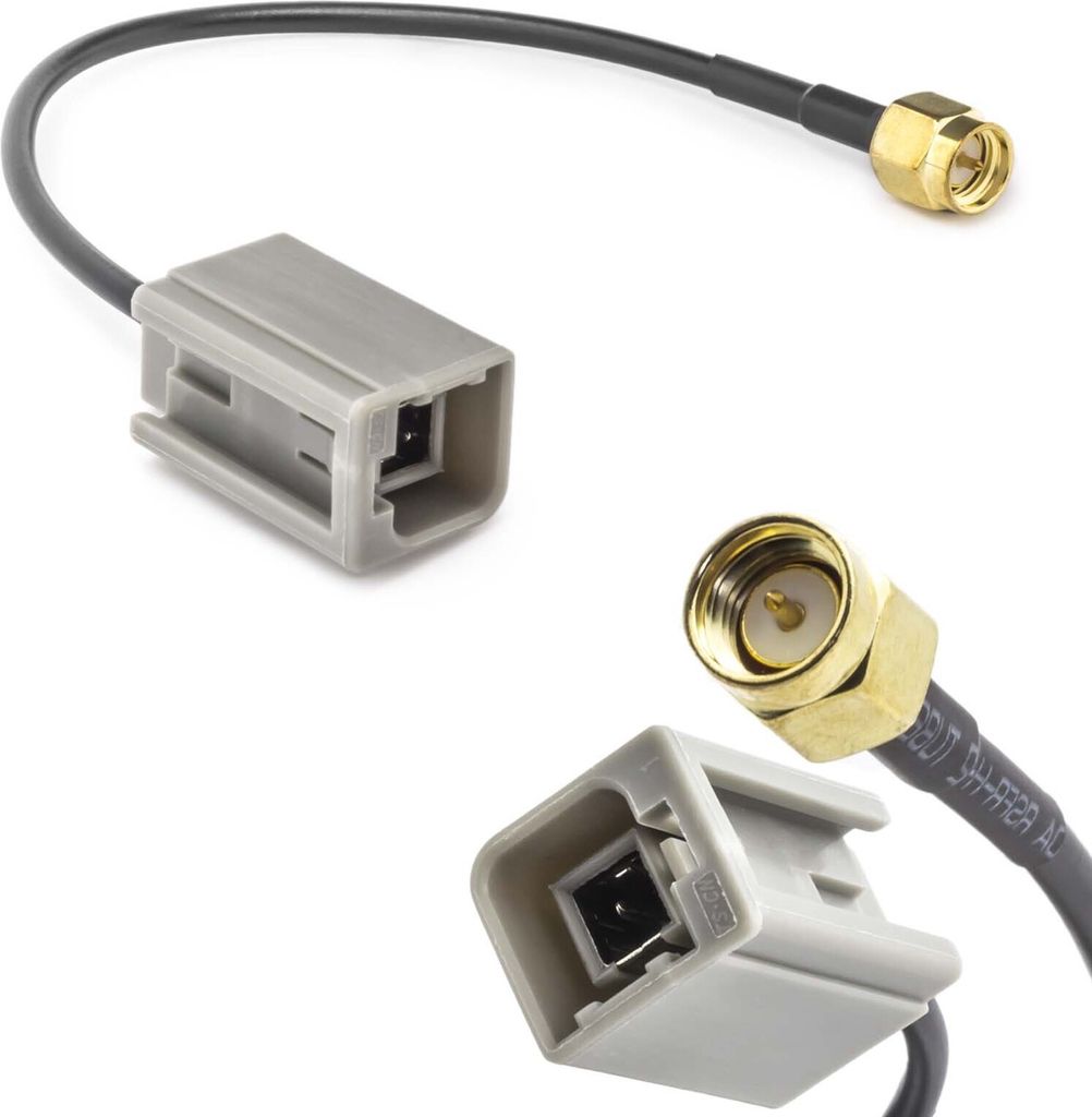 Auto KFZ Antennen Adapter GT5 (M) Stecker auf SMA (M) Stecker Kabel GSM GPS DAB