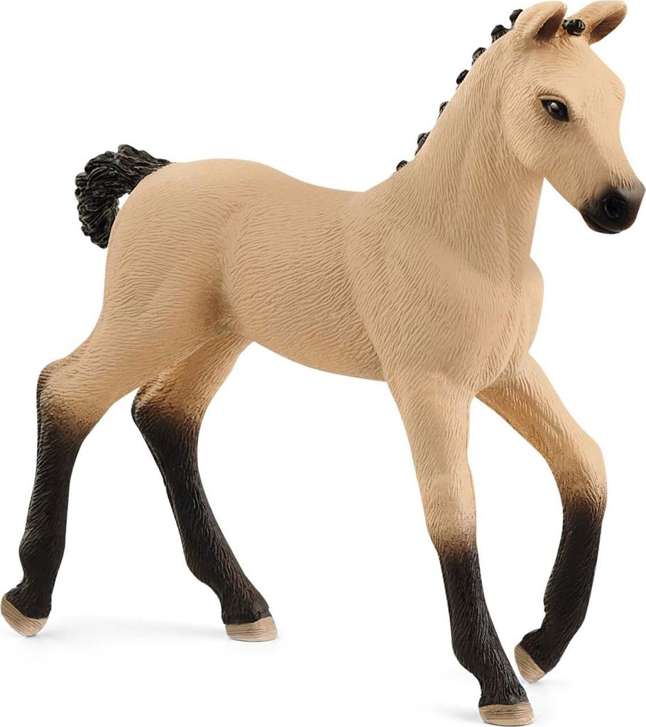 SLH13929 Schleich Horse Club - Hannoveraner Pferd, Red Dun Fohlen, Pferdefigur für Kinder ab 3