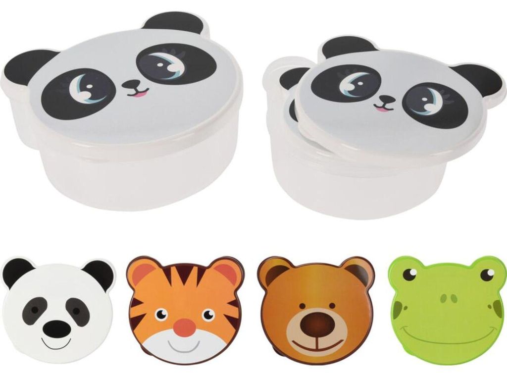 24x Vorratsdosen Tiere 4er Set Deckel Gefäß Box Behälter Produktbild 