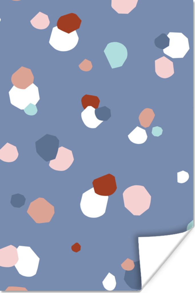 MuchoWow Poster Design - Punkte - Kinder 40x60 cm - Plakate für die Wand - Poster Babyzimmer