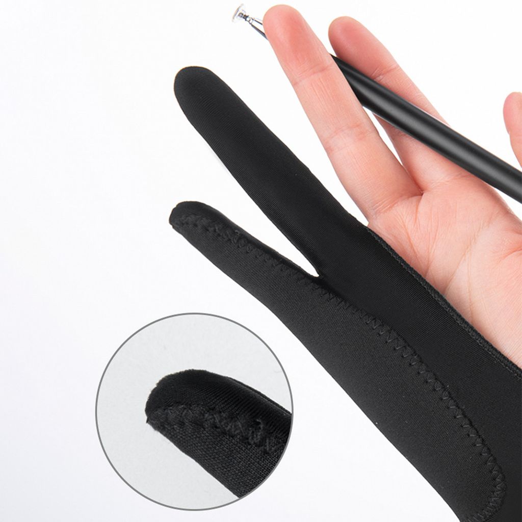 BOXOB Zwei-Finger Zeichenhandschuh Für IPad & Grafiktablett - 18x7cm