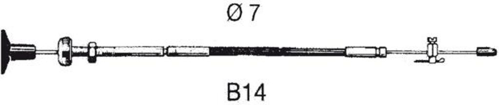 Steuerzug Schaltzug B14-10FT 3,05m Boot Yacht Ultraflex 30084K